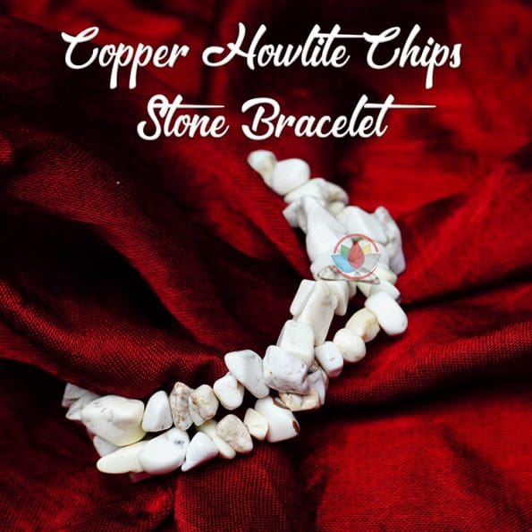Copper howlite Chips Bracelet