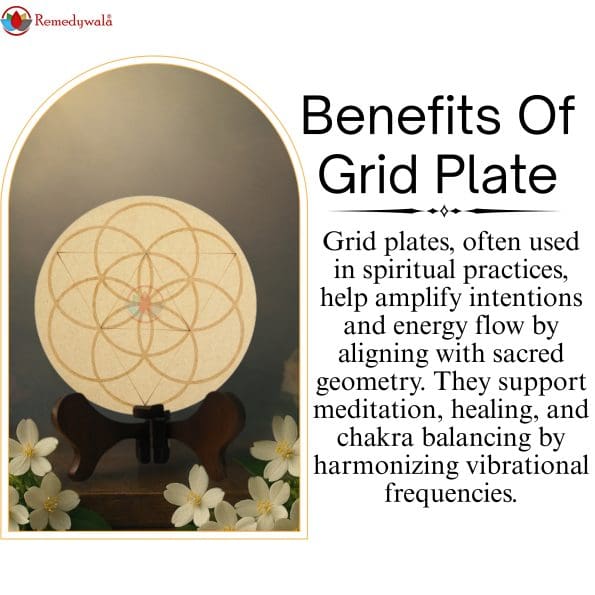 Flower of Life Crystal Grid Plate