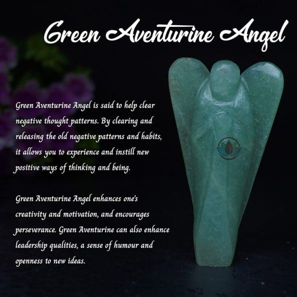 Green Aventurine Angel (3 Inch) - Remedywala