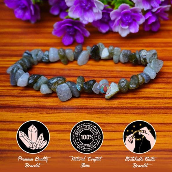 Labradorite Chips Stone Bracelet