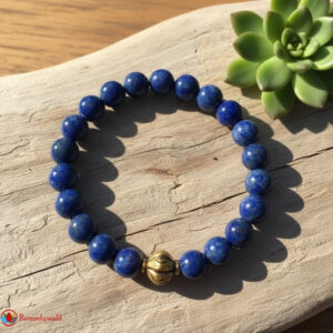 Lapis Lazuli with Charm Bracelet 8mm