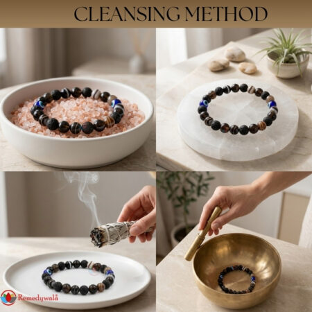 Lava Smoky Sulemani Evil Eye Combination Bracelet 8mm