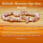 Multicolor Moonstone Chips Stone Bracelet