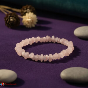 Rose Quartz Chips Stone Bracelet