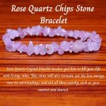 Rose Quartz Chips Stone Bracelet – Remedywala