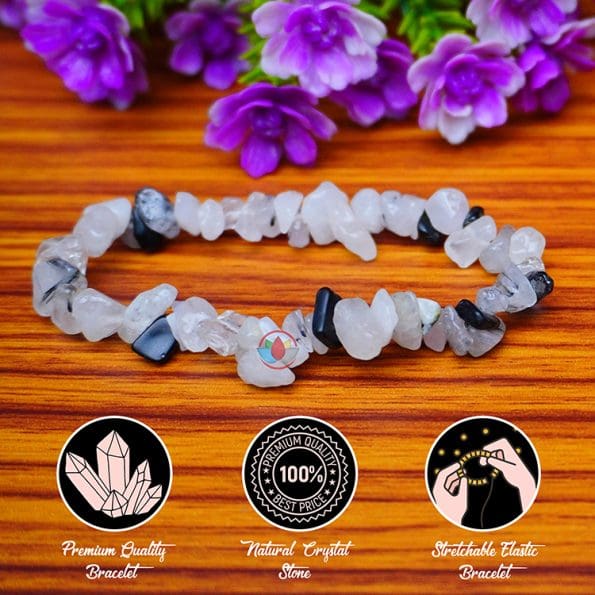 Routile Quartz Chips Bracelet