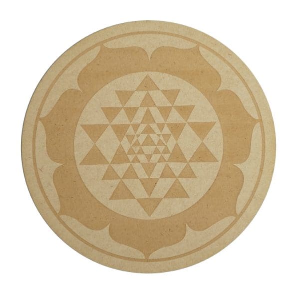 Sri Yantra Crystal Grid Plate (10 Inch Approx)