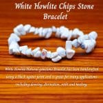 White howlite Chips Natural Stone Single Bracelet