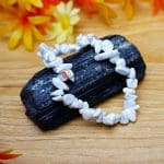 White howlite Chips Natural Stone Single Bracelet