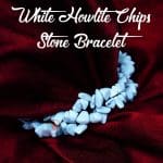 White howlite Chips Natural Stone Single Bracelet