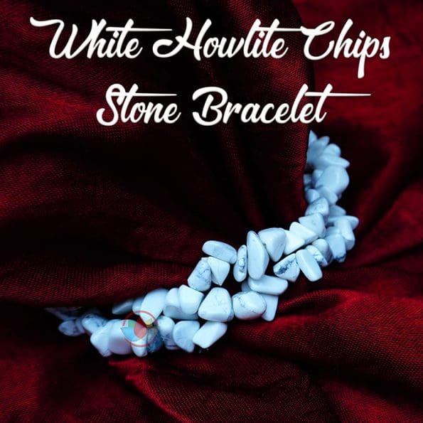 White howlite Chips Bracelet