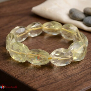Yellow Opalite Bracelet (Faceted Tumbled)