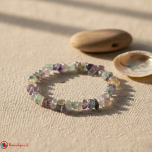 Multicolor Flourite Chips Stone Bracelet