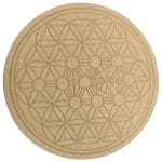 Flower of Life Tree of Life Crystal Grid Plate (10 Inch Approx)