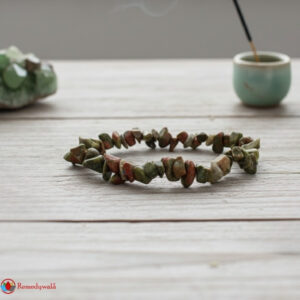 Unakite Chips Stone Bracelet