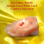 Natural Shape Himalayan Pink Salt Candle Holder