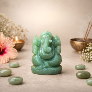 Natural Australian Green Jade Ganesha Statue