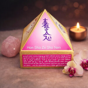 Reiki Wooden Pyramid Wish Box Size 4 inch