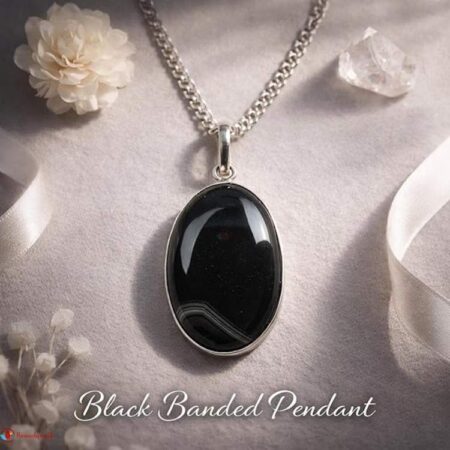 Black Banded Pendant