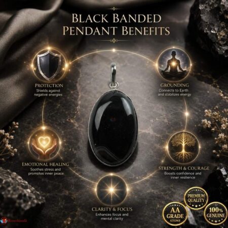 Black Banded Pendant