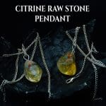 Citrine Raw Stone Pendant