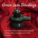 Clear Quartz Shivling – Green Jade Shivalinga