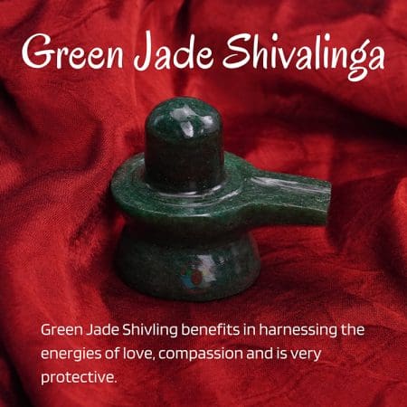 Green Jade Shiva Lingam