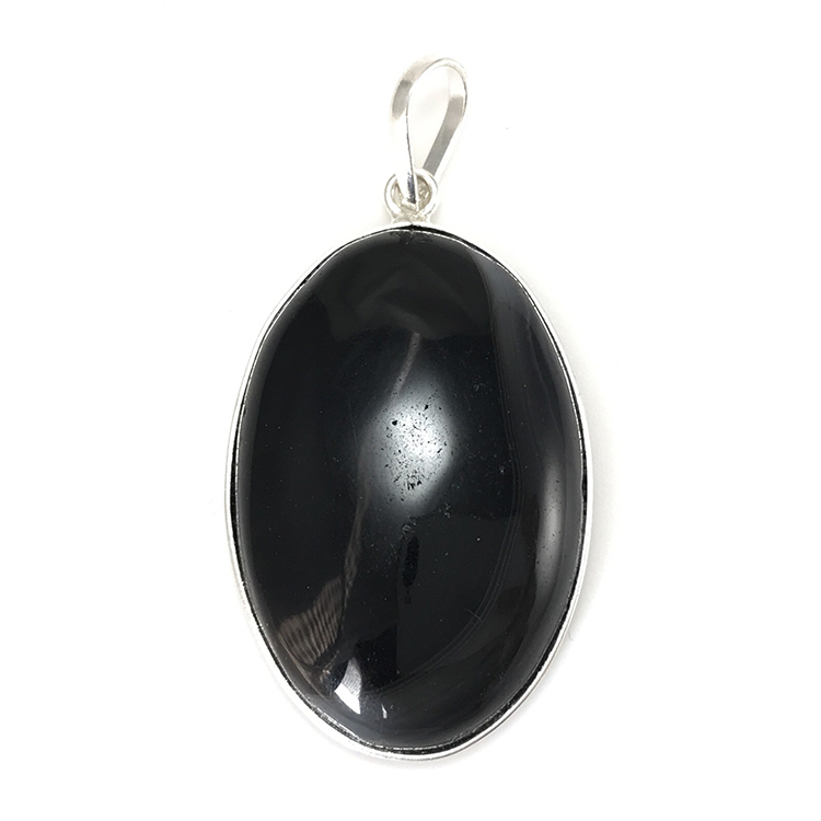 Black Banded Agate Pendant