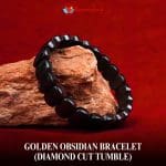 Golden Obsidian Bracelet (Diamond Cut Tumble)
