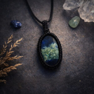 Sodalite Macrame Pendant