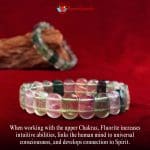 Multicolor Fluorite Bracelet (Diamond Cut Tumble)