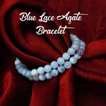 Blue Lace Agate Bracelet 7-8mm