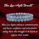 Blue Lace Agate Bracelet 7-8mm