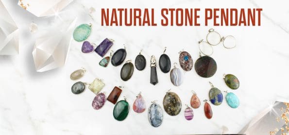 Natural stone pendant
