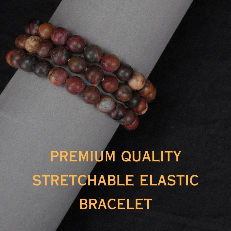 I Am Grounded” Brown Picture Jasper Bracelet – I AM LOVE PROJECT