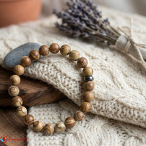 Camel Jasper Bracelet 8mm