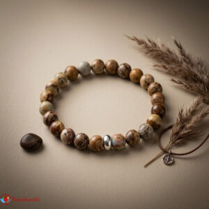 Picture Jasper Bracelet 8mm