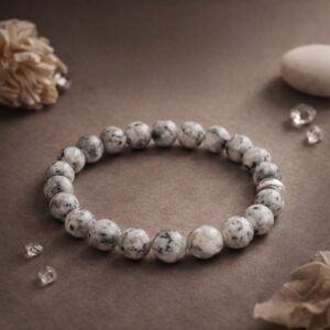Black Sesame Jasper Bracelet 8mm