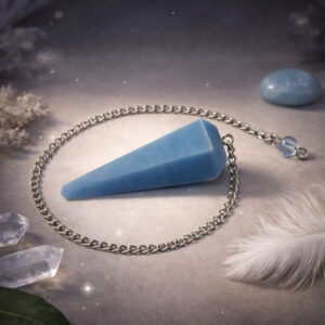 Angelite Crystal Dowsing Pendulum