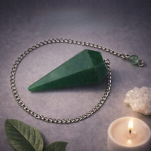 Green Aventurine Crystal Dowsing Pendulum