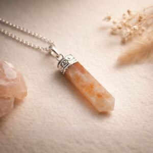 Sunstone Pencil Pendant