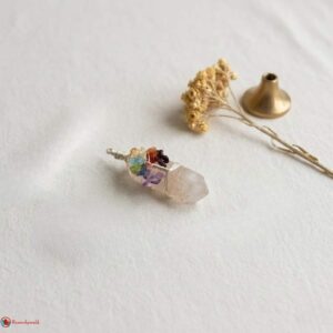 Clear Quartz 7 Chakra Tree of Life Pendant