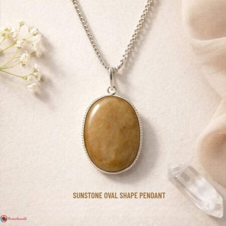 Sunstone Oval Shape Pendant