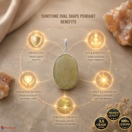 Sunstone Oval Shape Pendant