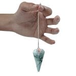 White Howlite Crystal Dowsing Pendulum