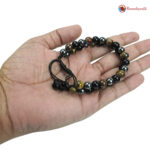 750 – Tiger’s Eye, Hematite & Black Obsidian Combination Bracelet Double Layer 2