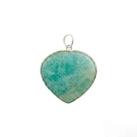 Amazonite Frame Heart Shape Pendant