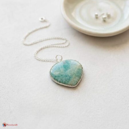 Amazonite Frame Heart Shape Pendant