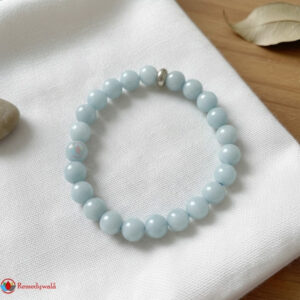 Aquamarine Bracelet with Ring Charm