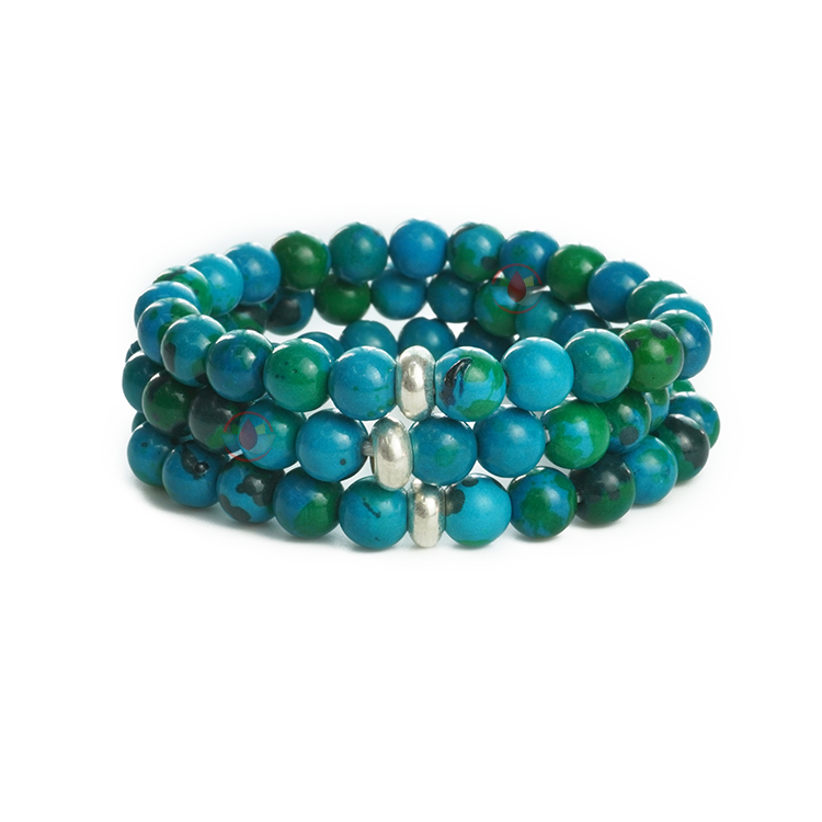 Gemstone Bracelet Azurite and Malachite | Lourdes Giftshop